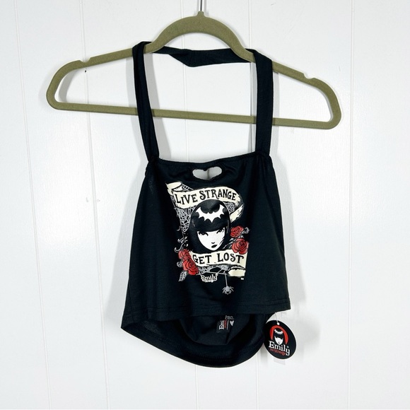 NWT Emily the Strange x Mic Otaku Live Strange Get Lost Tank Top Large - Picture 1 of 6